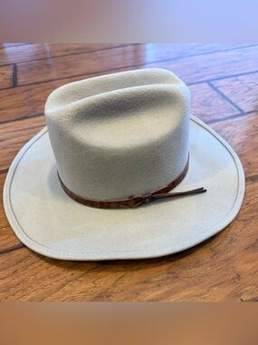 High Noon VTG 100% Wool Felt Western Cowboy Hat Mens Large tan USA made Ranch